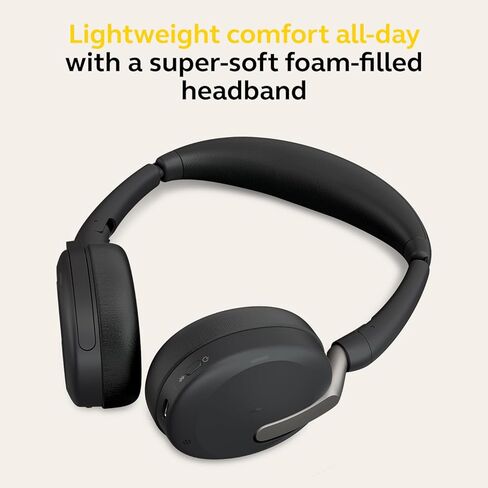 Jabra Evolve2 65 Flex MS Stereo - headset - with wireless charging pad (Renewed) in Saudi Arabia