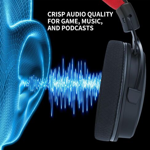 Redragon H541 Wired Gaming Headset with Mic, 53mm Drivers RGB Light Gaming Headphones, 3D Stereo Sound, Soft Memory Earmuffs & Artificial Leather Design for PC, PS4/5, Switch, Xbox. Black in Saudi Arabia