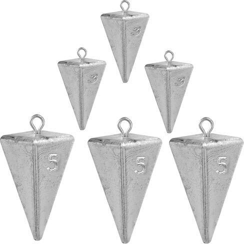 أوزان صيد الأسماك على شكل هرم، أوزان المياه المالحة لركوب الأمواج، معدات صب الصيد، مجموعة متنوعة من أدوات صيد الأسماك، 1 أونصة، 3 أونصة، 4 أونصة، 5 أونصة in Kuwait