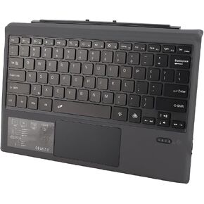 Dioche Magnetic Keyboard with Colorful Backlight and Multi Touchpad for Wireless Tablet Use - Compatible with Pro 3 4 5 6 7-5.0 Connectivity Black (Red) in Saudi Arabia