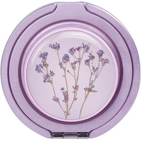 Cell Phone Grip for with Kickstand, Secure Hold for iPhone Cases, Adjustable Foldable Desktop Phone Holder Cradle Dock Compatible (Orange Carbon Fibber) in Kuwait