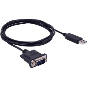 محول USB إلى تسلسلي، F&T>D*I Chipset USB 2.0 إلى تسلسلي (9-Pin) DB-9 ذكر RS-232 كابل محول منفذ COM (180 سم، دبوس كامل) in Kuwait