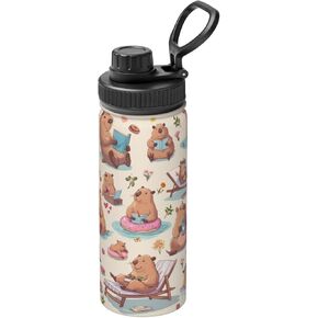 Capybara Gifts Capibara Tumbler Water Bottle Cups for Boys and Girls 18 Oz in Saudi Arabia
