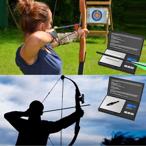 Archery Scale Digital Hunting Arrows Scale Grain/Gram Bow Scales 7 Weighing Units LCD Backlight Display Included Batteries in Saudi Arabia