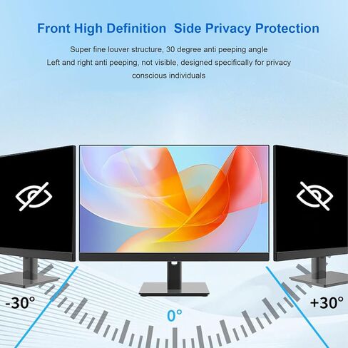Asixxsix 22 Inch Computer Privacy Screen Filter for Computer Monitor 16:9 Aspect Ratio, Eye Protection Anti Glare Blue Light Protector Film Screen Filter, Magnetic Hanging (Two Pieces) in Saudi Arabia