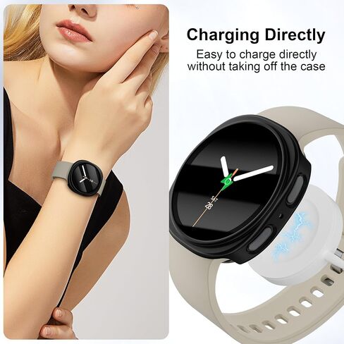 Case for Galaxy Watch 8 Screen Protector 40mm 44mm,Hard PC Case+Built in Tempered Glass,Full Protection Cover Protective Bumper for Samsung Galaxy Watch 8 40 44 mm Women Men in Saudi Arabia