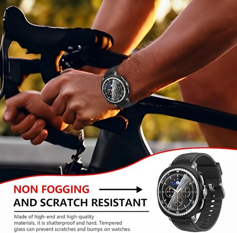 Suoman 5+5 Pack for Samsung Galaxy Watch 8 Classic 46mm Case Privacy، [Anti-Peeping] واقي شاشة من الزجاج المقسى، غطاء واقٍ من الصدمات من البولي كربونات الصلب in Saudi Arabia