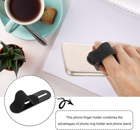 STOBOK 1pc Adjustable Phone Grip Holder Self-Adhesive Finger Stand for Back of Smartphone Compatible Tablets for Watching Movies and Tv Shows Hands in Saudi Arabia
