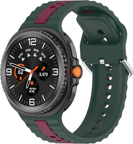 VeveXiao Silicone Band Compatible with Samsung Galaxy Watch 8 Classic 46mm 40mm 44mm Band, No Gap Silicone Sport Replacement Bands For Galaxy Watch Ultra 2025 in Kuwait