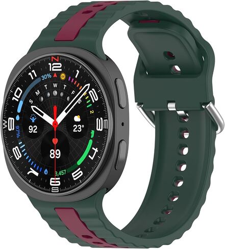 VeveXiao Silicone Band Compatible with Samsung Galaxy Watch 8 Classic 46mm 40mm 44mm Band, No Gap Silicone Sport Replacement Bands For Galaxy Watch Ultra 2025 in Kuwait