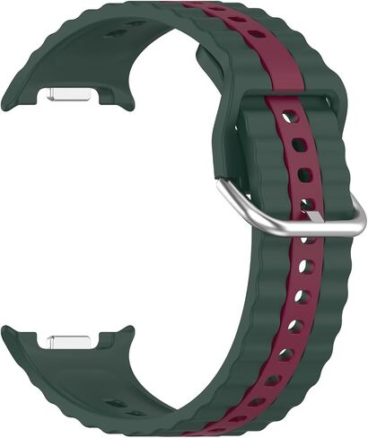 VeveXiao Silicone Band Compatible with Samsung Galaxy Watch 8 Classic 46mm 40mm 44mm Band, No Gap Silicone Sport Replacement Bands For Galaxy Watch Ultra 2025 in Kuwait