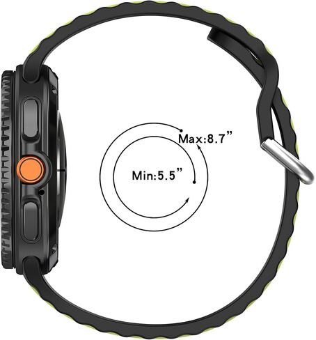 VeveXiao Silicone Band Compatible with Samsung Galaxy Watch 8 Classic 46mm 40mm 44mm Band, No Gap Silicone Sport Replacement Bands For Galaxy Watch Ultra 2025 in Kuwait