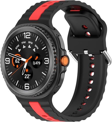 VeveXiao Silicone Band Compatible with Samsung Galaxy Watch 8 Classic 46mm 40mm 44mm Band, No Gap Silicone Sport Replacement Bands For Galaxy Watch Ultra 2025 in Kuwait