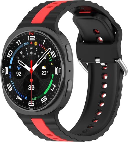 VeveXiao Silicone Band Compatible with Samsung Galaxy Watch 8 Classic 46mm 40mm 44mm Band, No Gap Silicone Sport Replacement Bands For Galaxy Watch Ultra 2025 in Kuwait