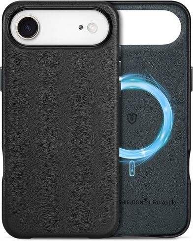 حافظة SHIELDON من الجلد الأصلي لهاتف iPhone 17 Pro Max 6.9" 2025، [تم تحديث زر الكاميرا]، متوافقة مع Magsafe، شحن لاسلكي مغناطيسي، مقاس نحيف، غير قابل للانزلاق، مضاد للخدش، مقاوم للصدمات - أزرق داكن in Saudi Arabia