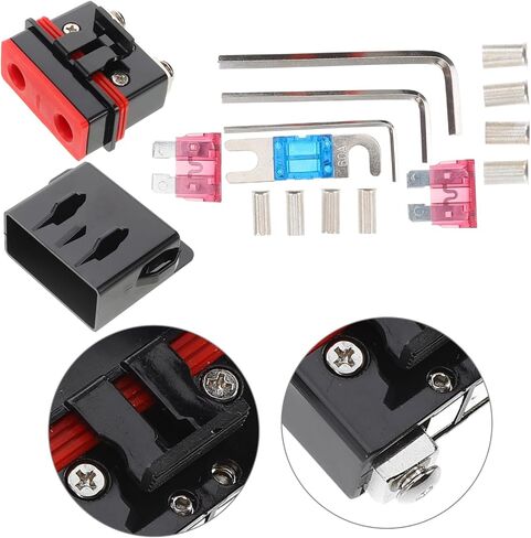 PRETYZOOM 1 Set Marine Fuse Block Fuse Holder Auto Audio Speaker Distribution Block Zinc Alloy in Saudi Arabia