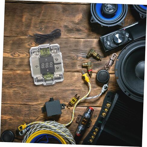 PRETYZOOM Auto Audio Fuse Block with Digital Display Auto Amplifier Fuse Holder for Easy Installation and Management Durable Design for Various Audio Systems in Saudi Arabia