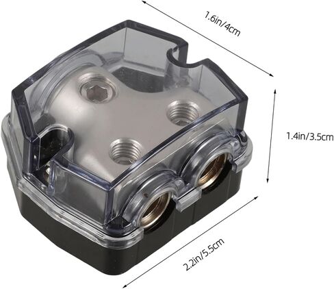 PRETYZOOM Speaker Distribution Block Marine Fuse Block 1/2 Inch Fuse Holder Overload Protection for Auto Audio in Saudi Arabia