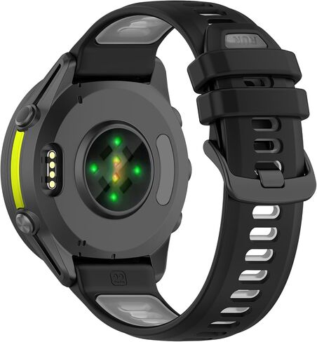 سوار سيليكون Miimall لـ Garmin Forerunner 970/570 47 مم/255/265، مقاوم للماء، سريع الفك، 22 مم بدون فجوة، حزام معصم بديل ناعم قابل للتعديل لـ Venu 2/3، Vivoactive 4 للنساء والرجال in Saudi Arabia