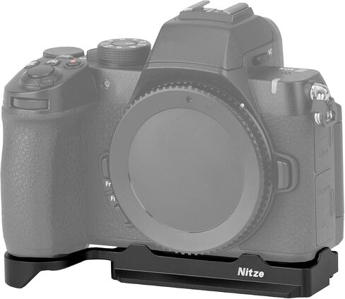 Nitze Z50II Bottom Plate for Nikon Z50 II Camera, with Built-in Quick Release Plate for Arca, Strap Slot and 1/4" Threaded Holes - T-N07A in Saudi Arabia