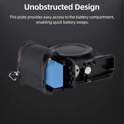 Nitze Z50II Bottom Plate for Nikon Z50 II Camera, with Built-in Quick Release Plate for Arca, Strap Slot and 1/4" Threaded Holes - T-N07A in Saudi Arabia