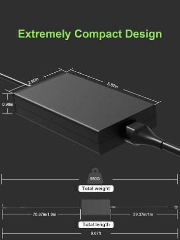 135W Charger Compatible with Acer Nitro 5 7 V16 V15 V17 V14 AN515 AN517 AN715 N20C1 Aspire 7 VX 15 ConceptD Laptop C27 Z3 Z24 CA24I2 AIO Desktop AC Adapter in Saudi Arabia