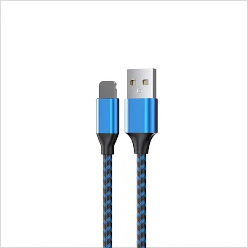 3FT Nylon Braided Fast Charging Lig-ning Cable Compatible Phone 14 Pro/13 mini/13/12/11 Pro MAX/XR/XS/8/7/Plus in Saudi Arabia