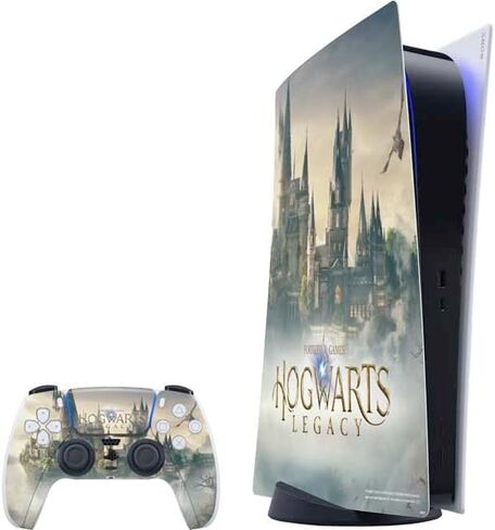 Skinit Decal Gaming Skin Compatible with PS5 Digital Edition Bundle - Officially Licensed Wizarding World Hogwarts Legacy Main Poster Design in Saudi Arabia