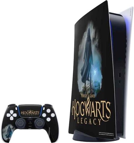 Skinit Decal Gaming Skin Compatible with PS5 Digital Edition Bundle - Officially Licensed Wizarding World Hogwarts Legacy Main Poster Design in Saudi Arabia