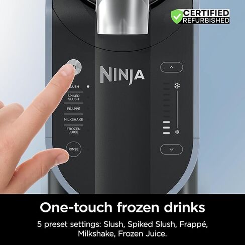 Ninja Slushi 72 Oz Maker Profession Frozen Frozen ، 3 إعدادات مسبقة Slushie Machine (متجدد) in Saudi Arabia