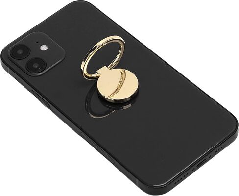 Magnetic Phone Ring Holder, Magnetic Cell Phone Grip Stand Finger Ring Kickstand with 360° Rotation for Mobile Phones Tablets (Silver) in Saudi Arabia
