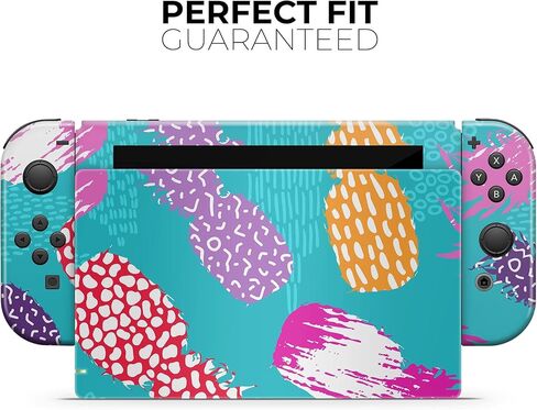 Design Skinz - Compatible with Nintendo DSi XL - Skin Decal Protective Scratch-Resistant Removable Vinyl Wrap Cover - Retro Summer Pineapple v1 in Saudi Arabia