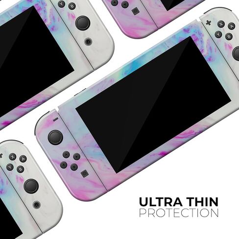 Design Skinz - متوافق مع Nintendo DSi XL - غطاء حماية من الفينيل قابل للإزالة ومقاوم للخدش - أزرق ناعم رخامي V32 in Saudi Arabia