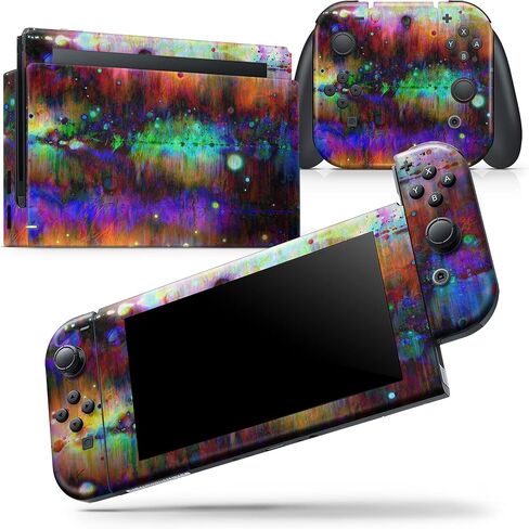تصميم Skinz متوافق مع Nintendo DSi XL غطاء حماية من الفينيل مقاوم للخدش وقابل للإزالة - سطح مختلط بطلاء نيون in Saudi Arabia