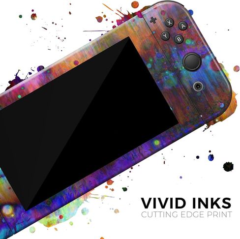 تصميم Skinz متوافق مع Nintendo DSi XL غطاء حماية من الفينيل مقاوم للخدش وقابل للإزالة - سطح مختلط بطلاء نيون in Saudi Arabia