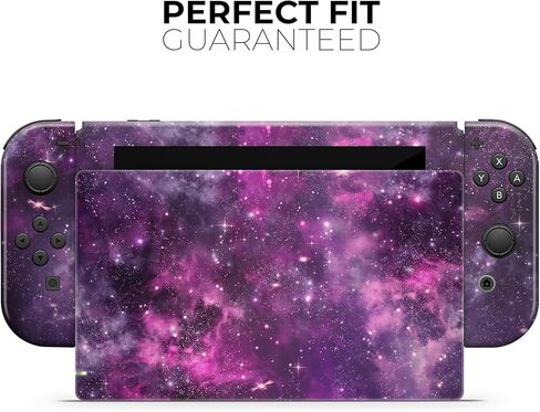 Design Skinz - متوافق مع Nintendo DSi XL - غطاء حماية من الفينيل قابل للإزالة ومقاوم للخدش - مساحة عميقة أرجوانية نابضة بالحياة in Saudi Arabia