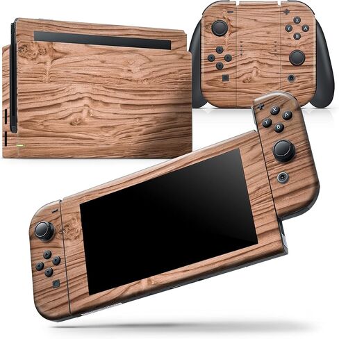 Design Skinz - متوافق مع Nintendo DSi XL - غطاء حماية من الفينيل قابل للإزالة ومقاوم للخدش - خشب طبيعي فاخر V1 in Saudi Arabia