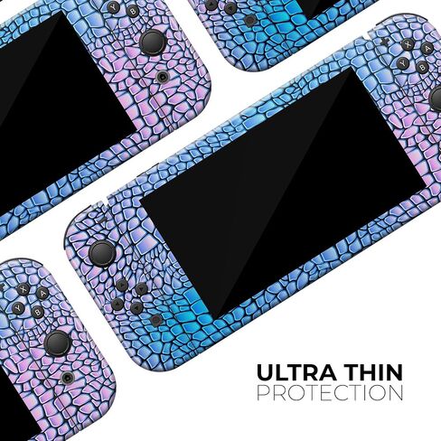 Design Skinz Compatible with Nintendo DSi XL Skin Decal Protective Scratch-Resistant Removable Vinyl Wrap Cover - Neon Vibrant Snake Skin Pattern in Saudi Arabia