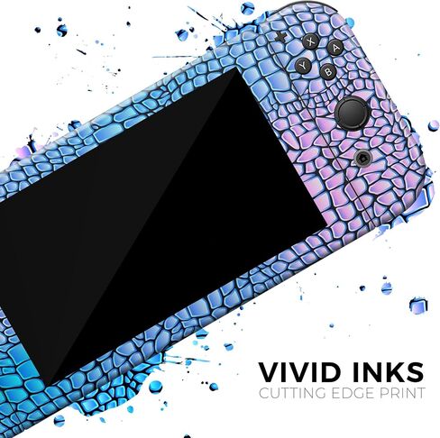 Design Skinz Compatible with Nintendo DSi XL Skin Decal Protective Scratch-Resistant Removable Vinyl Wrap Cover - Neon Vibrant Snake Skin Pattern in Saudi Arabia
