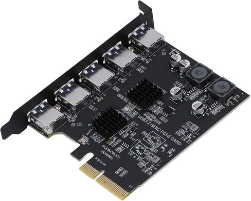 بطاقة توسيع Dpofirs USB 3.2 Gen 2، USB 3. اكتب بطاقة متوافقة على نطاق واسع ذات 5 منافذ للاستبدال in Saudi Arabia