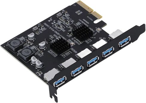بطاقة توسيع Dpofirs USB 3.2 Gen 2، USB 3. اكتب بطاقة متوافقة على نطاق واسع ذات 5 منافذ للاستبدال in Saudi Arabia