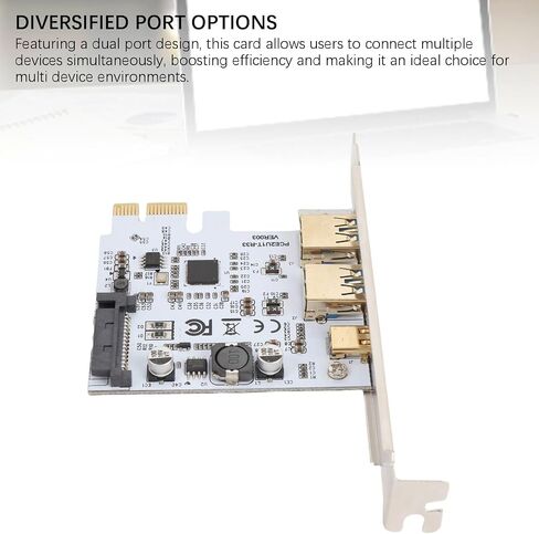 VBESTLIFE USB 3.2 GEN1 Type C Expansion Card, 5Gbps High Speed Data Transfer & 19PIN Front Panel Mount Adapter, Dual Port VL815 Chip for Desktop PC in Saudi Arabia