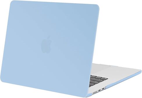 MOSISO Compatible with MacBook Air 15 inch Case 2025 2024 2023 Release M4 A3241 M3 A3114 M2 A2941 Liquid Retina Display Touch ID, Protective Plastic Hard Shell Case Cover, Black in Saudi Arabia