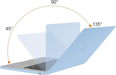 MOSISO Compatible with MacBook Air 15 inch Case 2025 2024 2023 Release M4 A3241 M3 A3114 M2 A2941 Liquid Retina Display Touch ID, Protective Plastic Hard Shell Case Cover, Black in Saudi Arabia