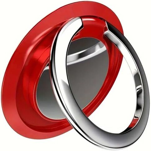 Stable Upgraded Phone Ring Holder, Cell Phone Grip Stand Finger Ring Kickstand Compatible with Most Phone(Black) in Saudi Arabia