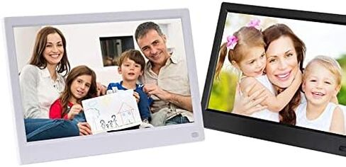 إطار صور رقمي مقاس 11.6 بوصة، لوحة IPS، دقة عالية 1920 × 1080، مع مستشعر حركة ومشغل فيديو، أبيض. in Saudi Arabia