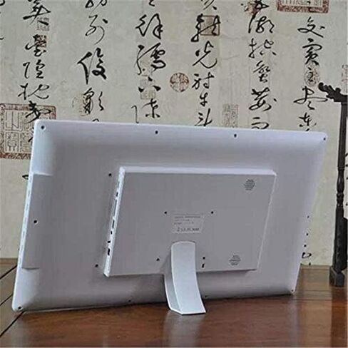 إطار صور رقمي مقاس 22 بوصة، وشاشة IPS بدقة 1920 × 1080، مع ميزات مشغل الوسائط بما في ذلك التقويم والساعة وMP3 والفيديو والمؤقت والنص القابل للتمرير - أبيض. in Saudi Arabia