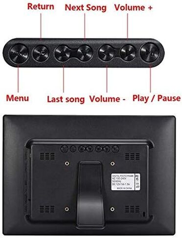 إطار صور رقمي عالي الدقة مقاس 15 بوصة، وشاشة IPS بدقة 1280 × 800، ويدعم بطاقة USB/SD، مع وظائف التقويم وساعة المنبه. in Saudi Arabia