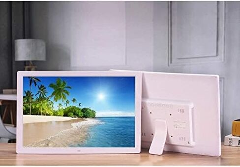 إطار صور رقمي مقاس 17 بوصة، شاشة IPS كاملة الوضوح 1440x900، مشغل صور/موسيقى/فيديو، وظائف التقويم وساعة المنبه، جهاز التحكم عن بعد، يدعم بطاقات USB وSD. in Saudi Arabia
