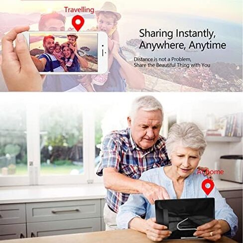 إطار صور رقمي واي فاي مقاس 10.1 بوصة، مزود بشاشة لمس IPS، وشاشة عالية الدقة 800 × 1280، وذاكرة 16 جيجابايت، وقابلة للتركيب على الحائط. in Saudi Arabia